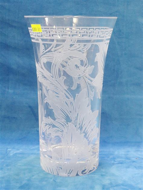 versace rosenthal glass vase